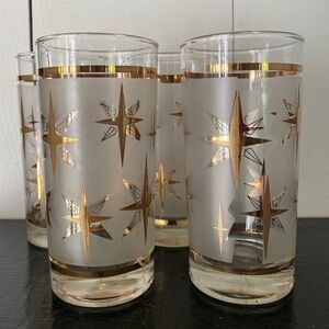 Vintage MCM Dominion Atomic Starburst Glasses